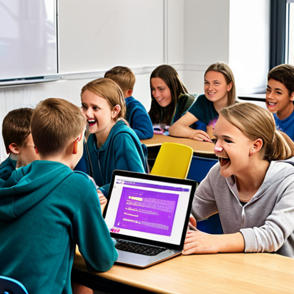 **

"Coding class in Germany, students excitedly working on laptops, teacher providing encouragement, bright and colorful classroom with motivational posters. Focus on a student successfully debugging a program, glowing with achievement."

**