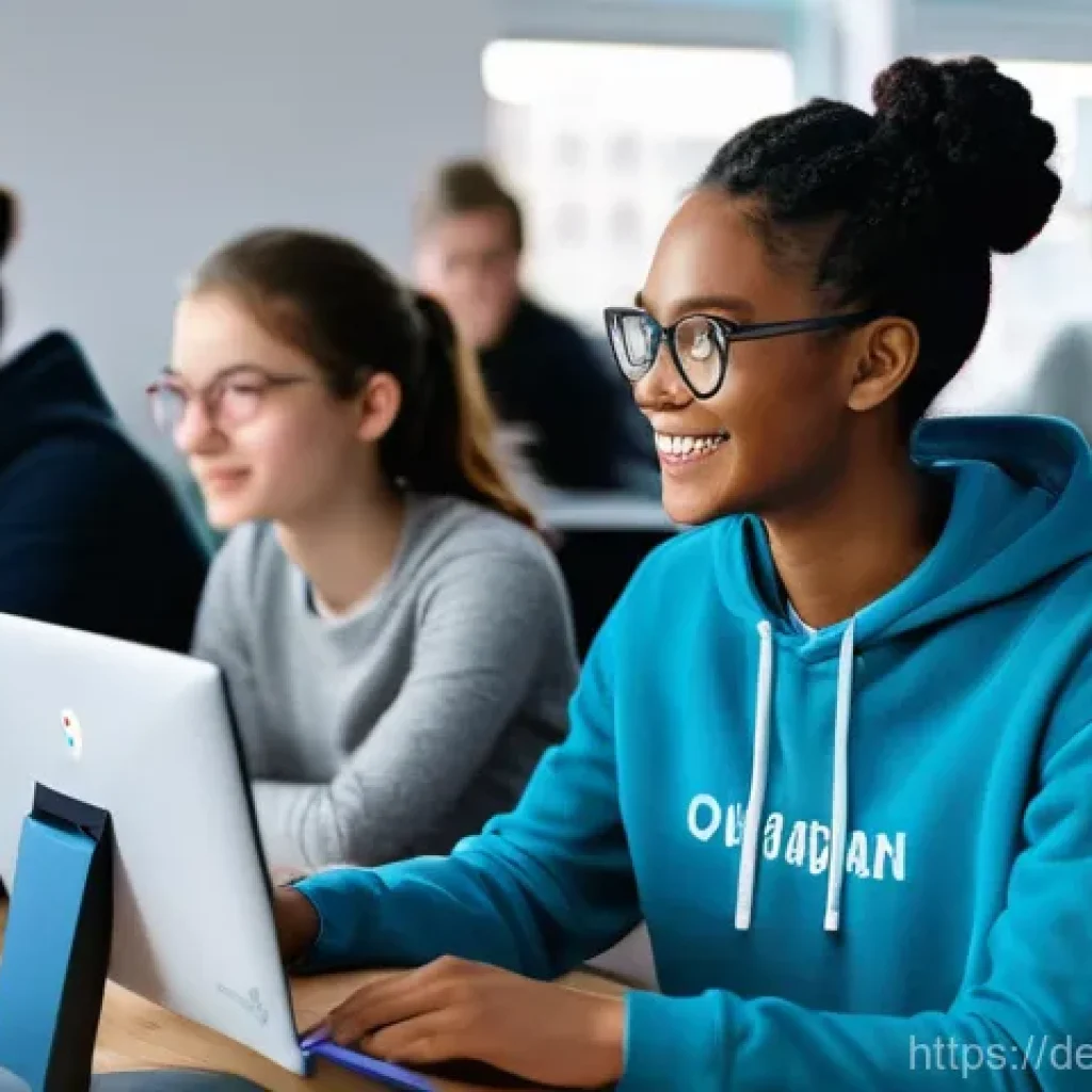코딩교육지도사 연봉 협상 팁 - **A highly enthusiastic and diverse group of coding students (aged 16-30s) engaged in a modern class...