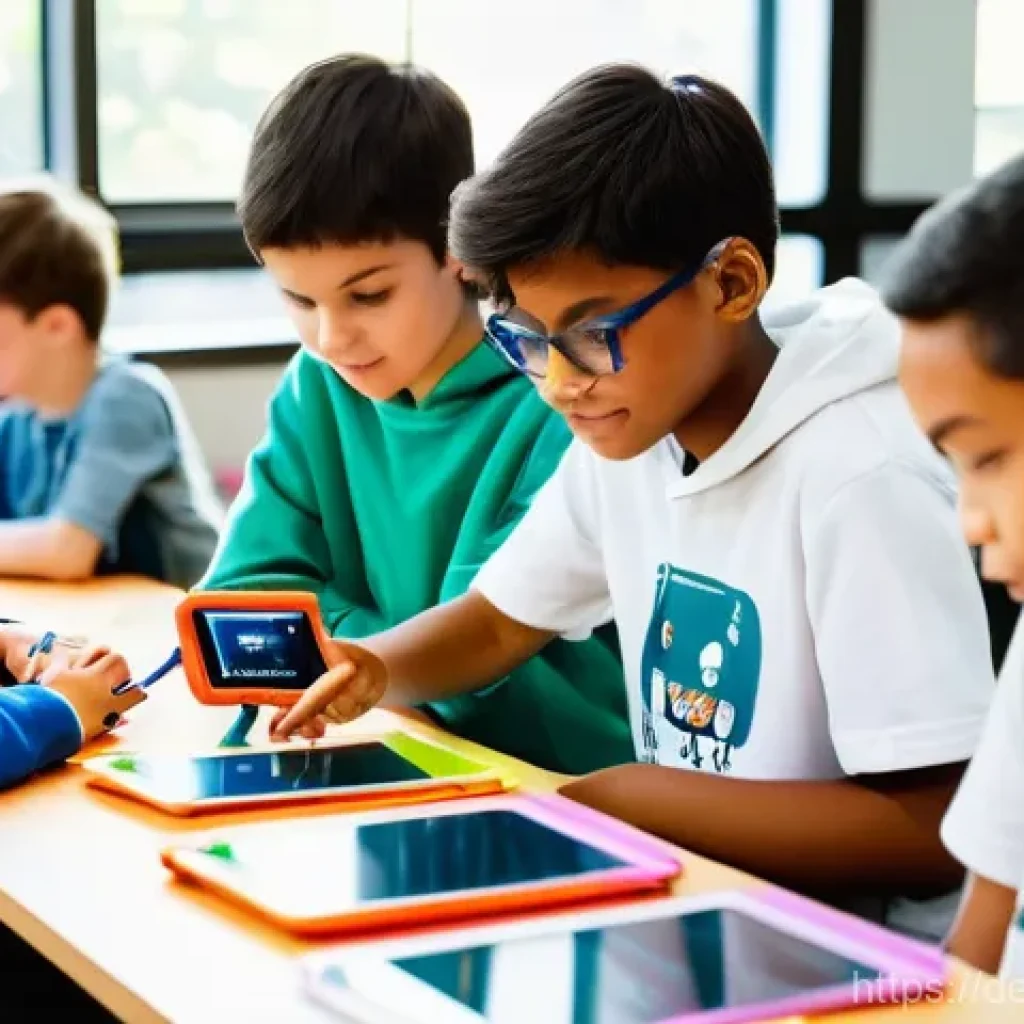 코딩교육지도사와 기초 컴퓨터 과학 교육 - **Prompt 1: Young Innovators in a Digital Workshop**
    "A diverse group of 8-12 year old children,...