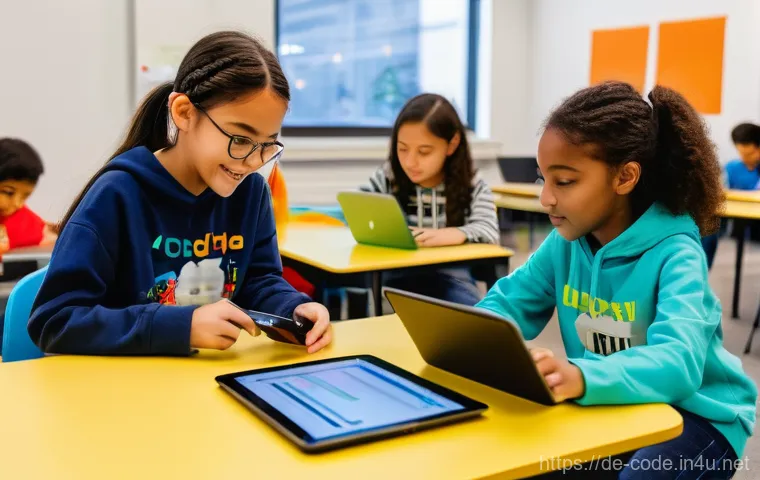 코딩교육지도사와 학습 평가 사례 - Prompt 1: "Young Innovators in a Coding Workshop"** 코딩교육지도사와 학습 평가 사례 - Prompt 1: "Young Innovators in a Coding Workshop"**