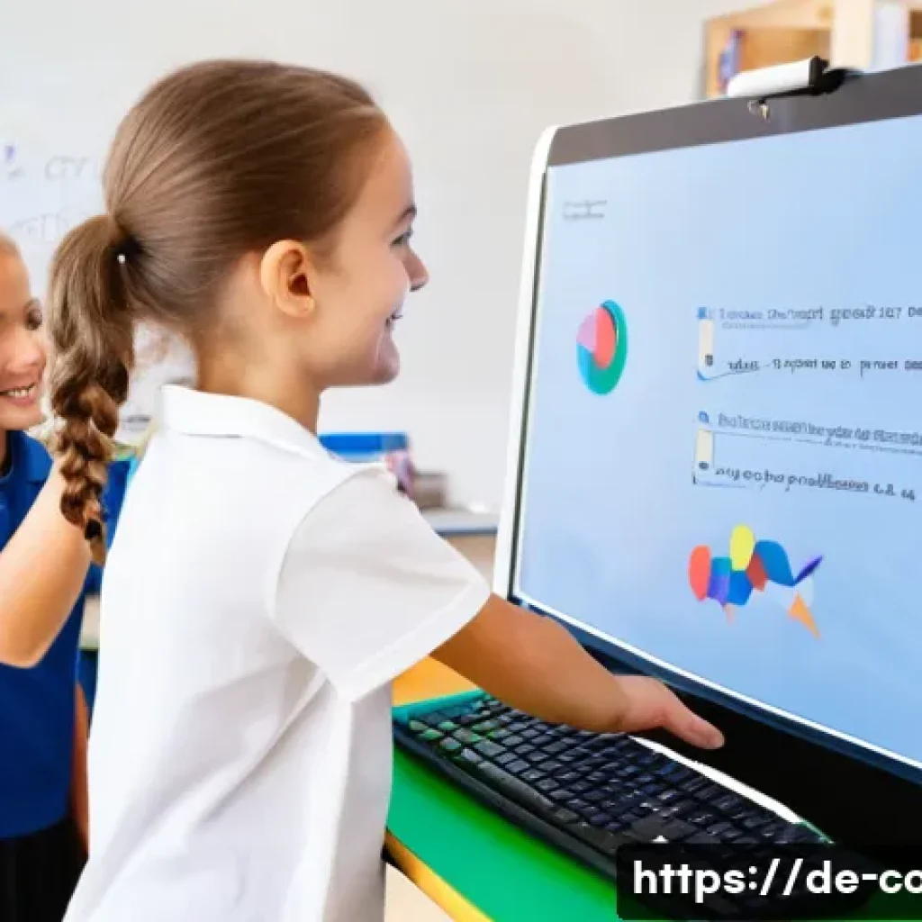 코딩교육지도사 교육과정 분석 - **Prompt 1: "The Future of German Digital Education"**
    A vibrant, sunlit modern classroom in a G...